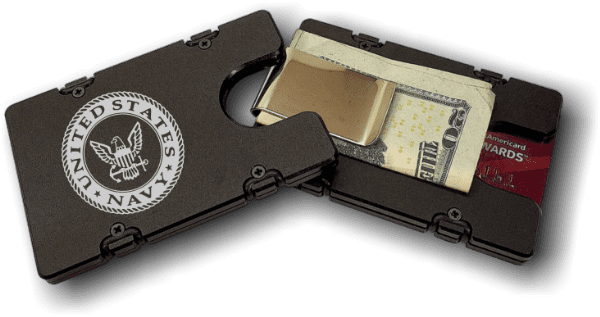 US Navy - Anodized Aluminum Credit Card Holder US Navy - Anodized Aluminum Credit Card Holder